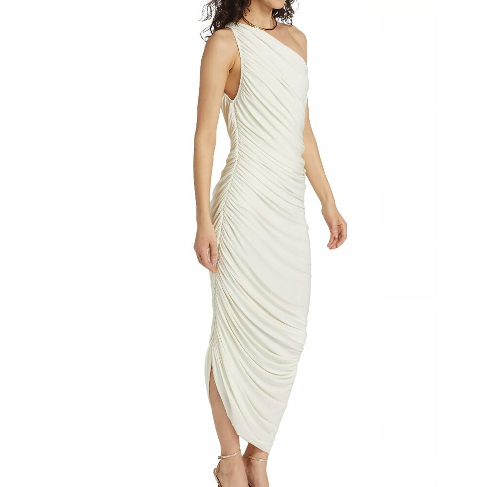 Norma Kamali Ivory Diana Maxi Dress, XXS